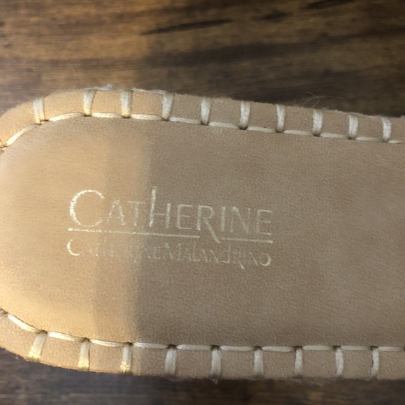 Catherine Malandrino Camey Espadrille 2.5" Wedge Sandals Women Size 9 Beige Tan - Picture 4 of 11
